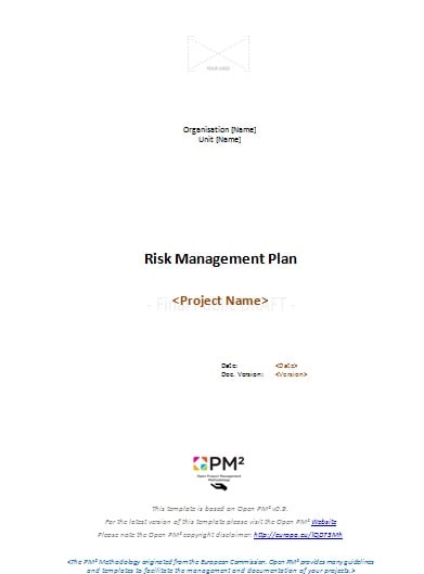 Read more about the article PM² Artefacts | Templates | Planning Phase | Risk Management Plan